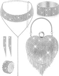 Juego de 5 monederos de embrague de diamantes de imitación para el...