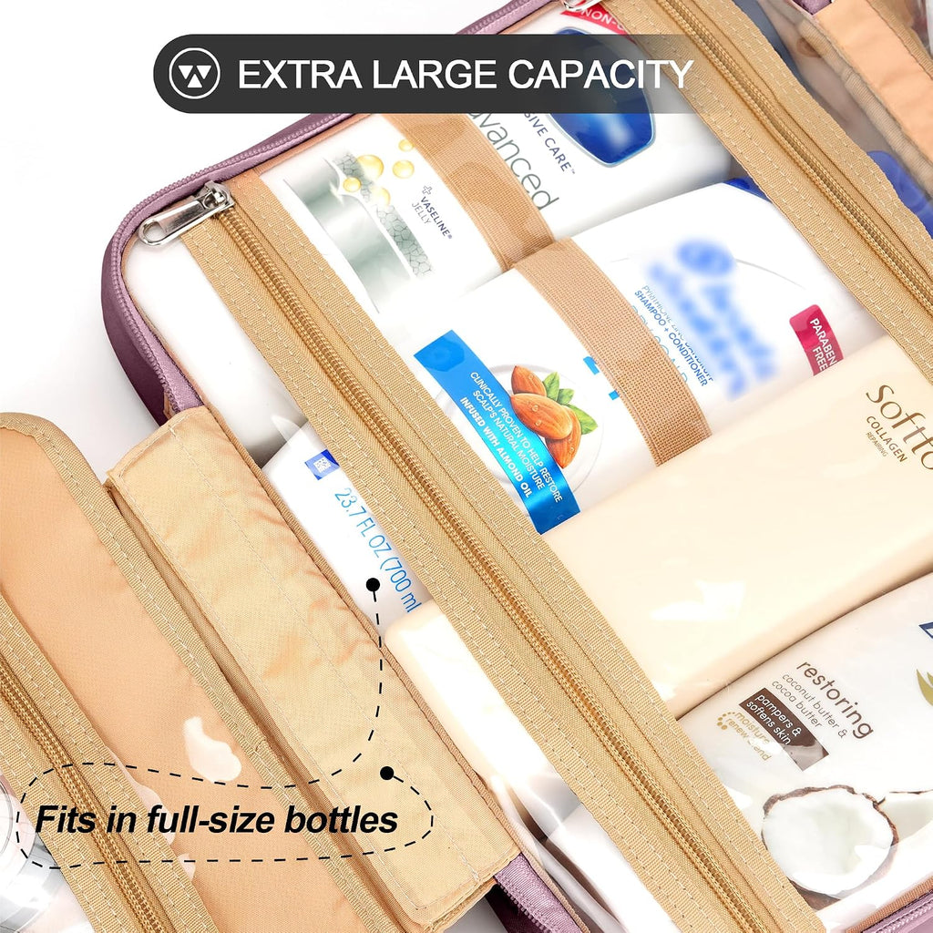 Neceser colgante de viaje para mujer, bolsa de maquillaje extragran...