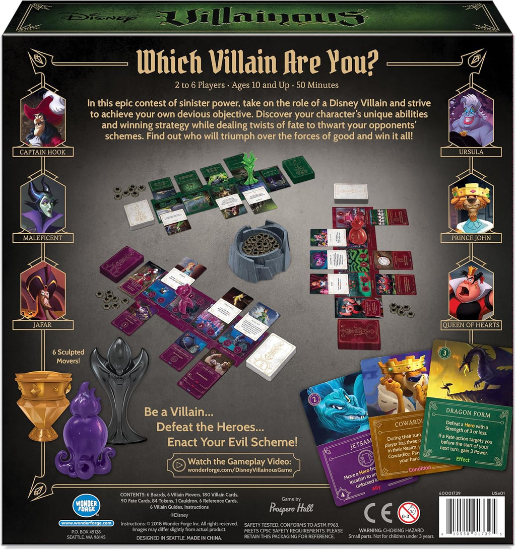 Ravensburger Disney Villainous Juego de mesa de estrategia para may...