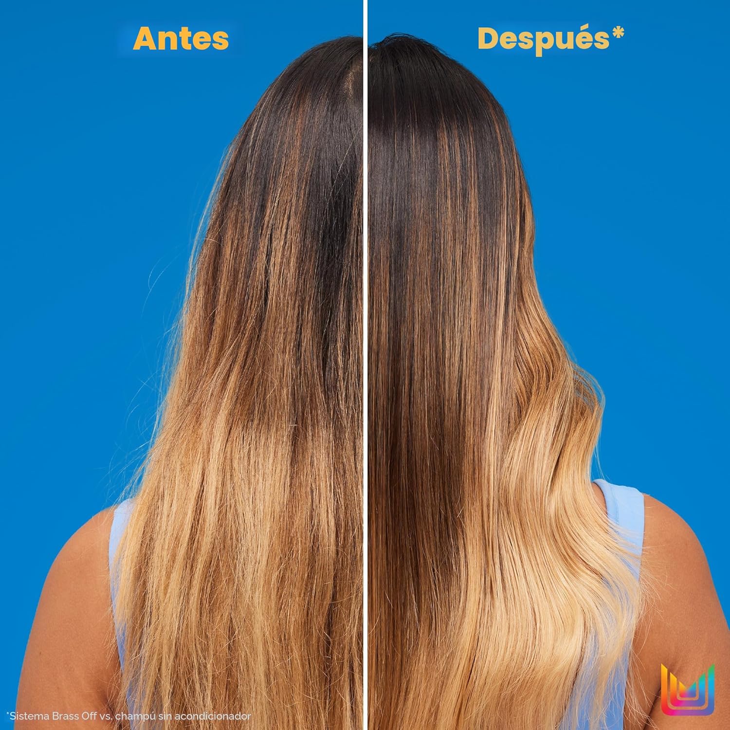 Matrix Brass Off Champú Azul Matizador - Refresca y Neutraliza Tono...