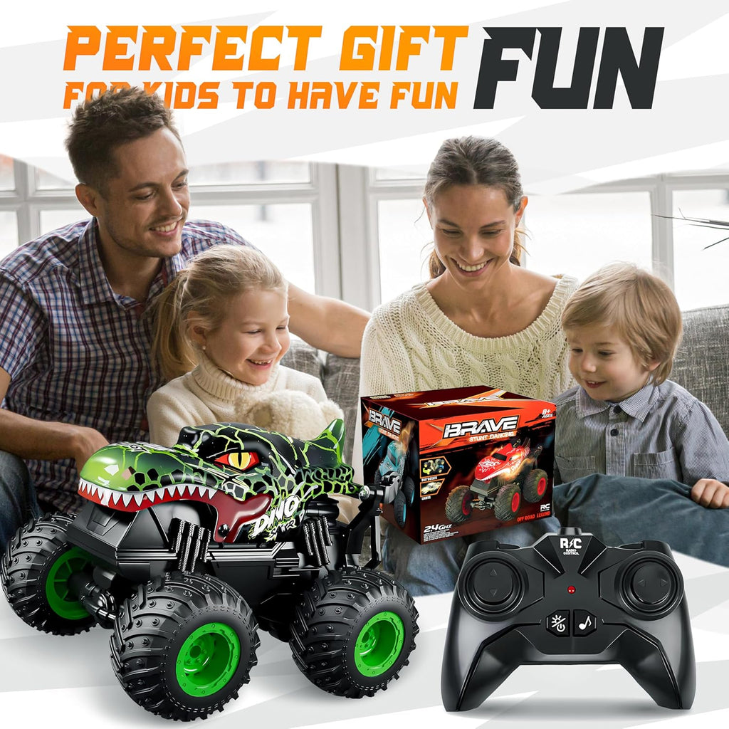 BEZGAR Monster Truck Toys - Camión monstruo de control remoto con l...