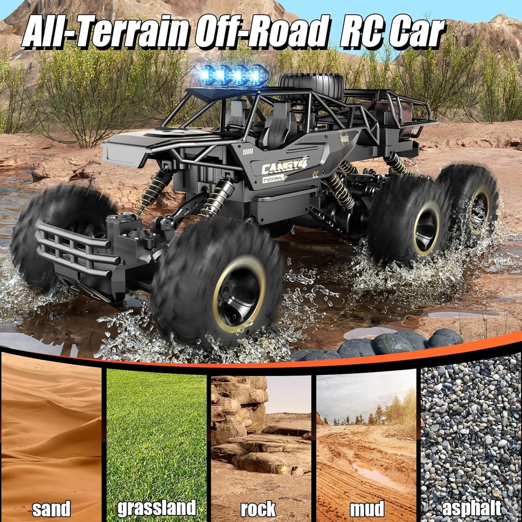 Jiakora Coches RC de Gran Tamaño, Camión RC Rock Crawler con 2 Bate...