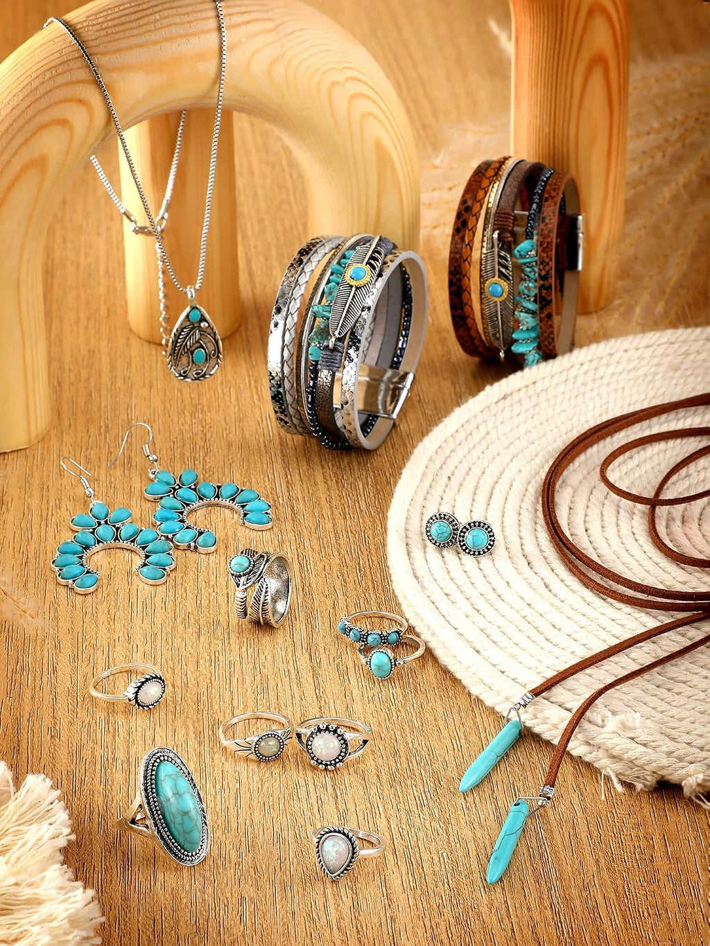 Inbagi Maitys 15 Pcs Halloween Joyería para Mujer Conjunto de Colla...