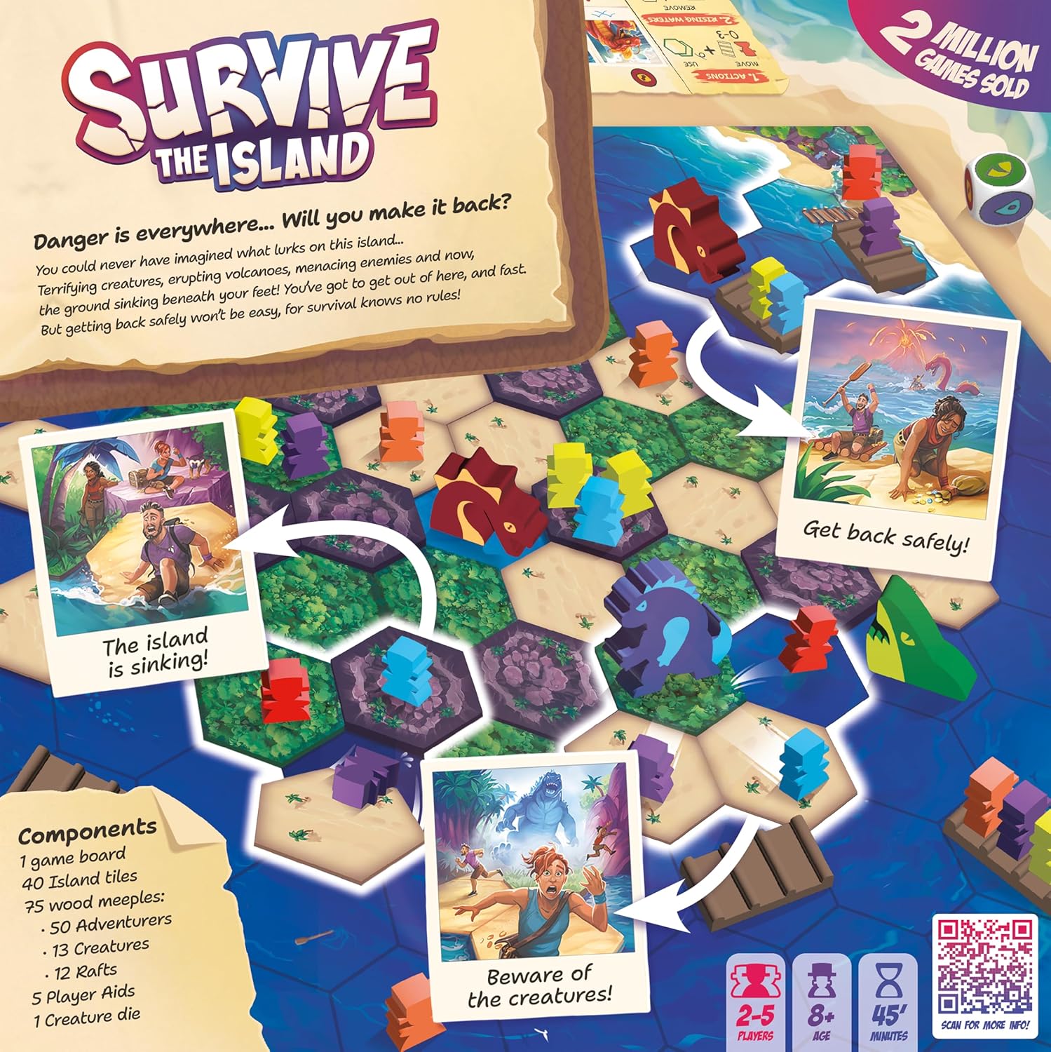 Asmodee Survive The Island - Juego de mesa (edición 2024) - Aventur...