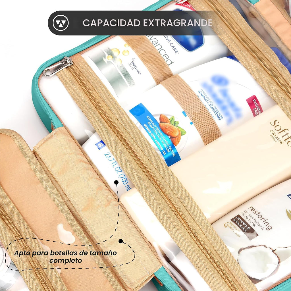 COOSKY Neceser colgante de viaje para mujer, artículos esenciales p...