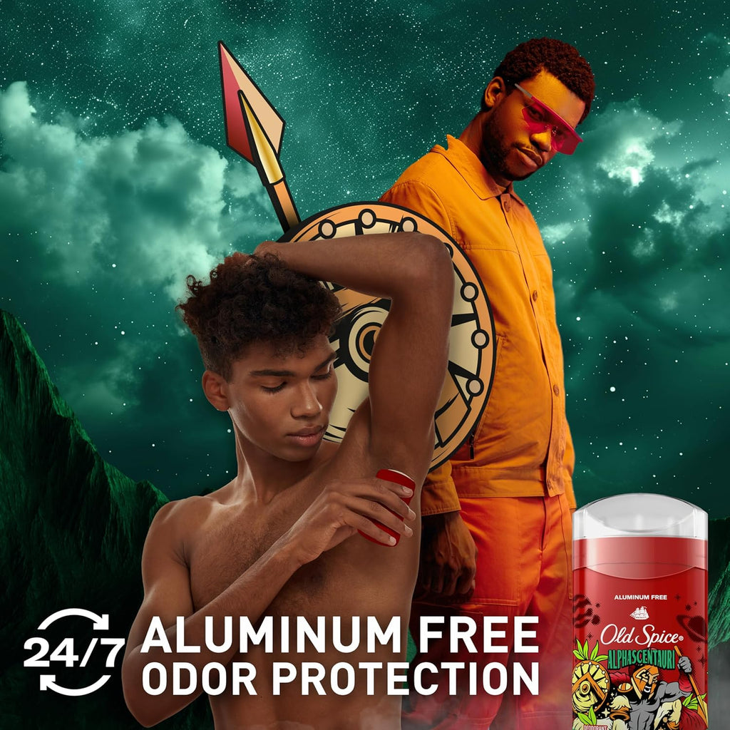 Old Spice Desodorante sin aluminio para hombres, protección contra...