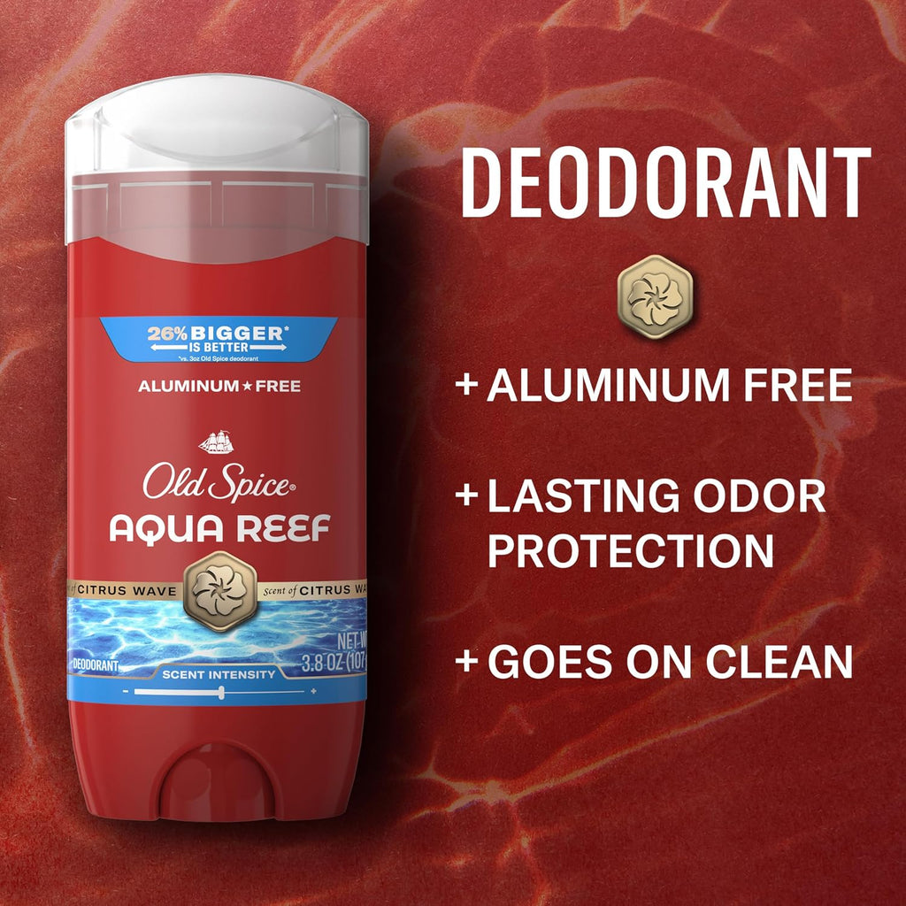 Old Spice Desodorante sin aluminio para hombres, protección contra...