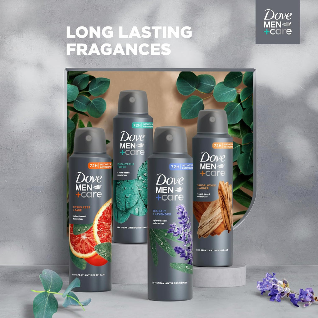 Antitranspirante en espray Dove Men+Care seco, madera de cedro + to...