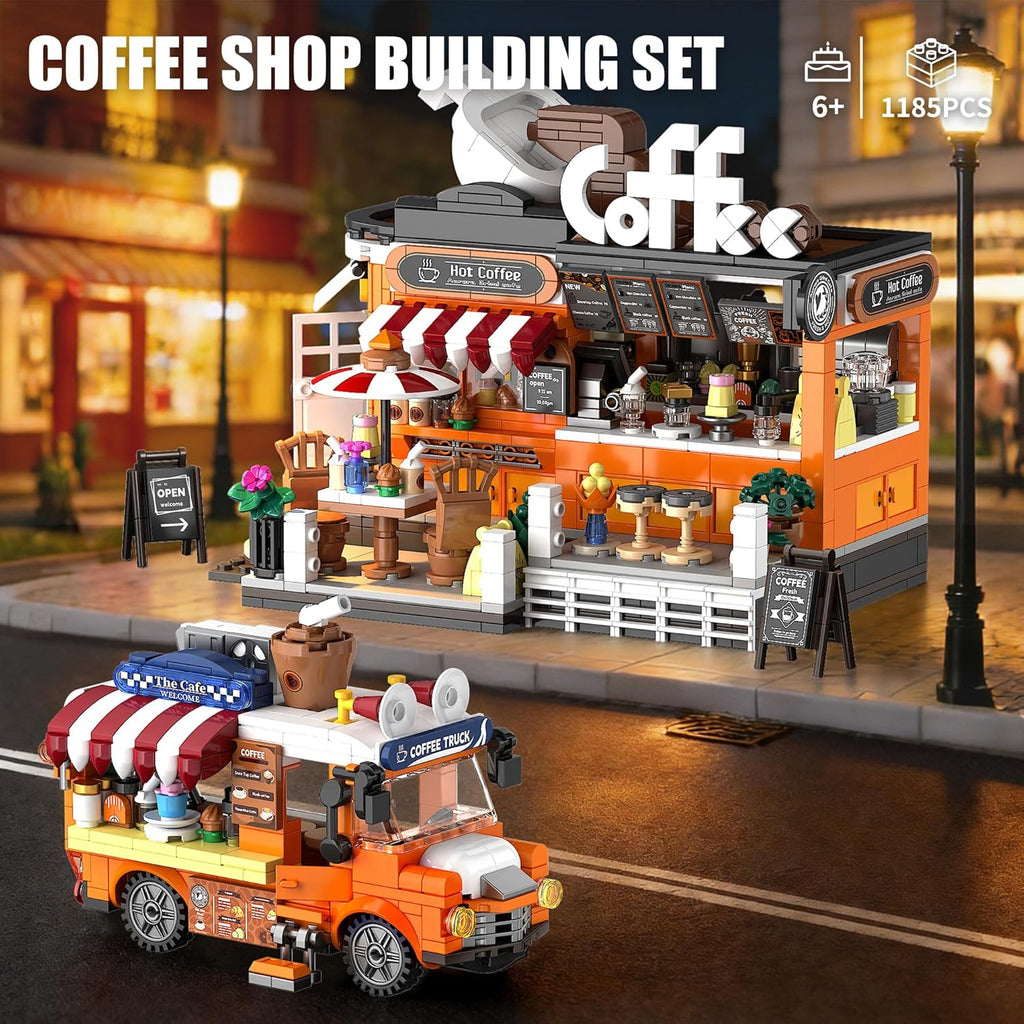 EITOLNR City Coffee House - Juego de bloques de construcción de 118...