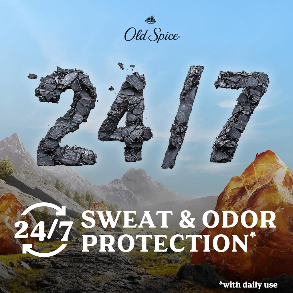 Old Spice Volcán antitranspirante y desodorante para hombre con car...
