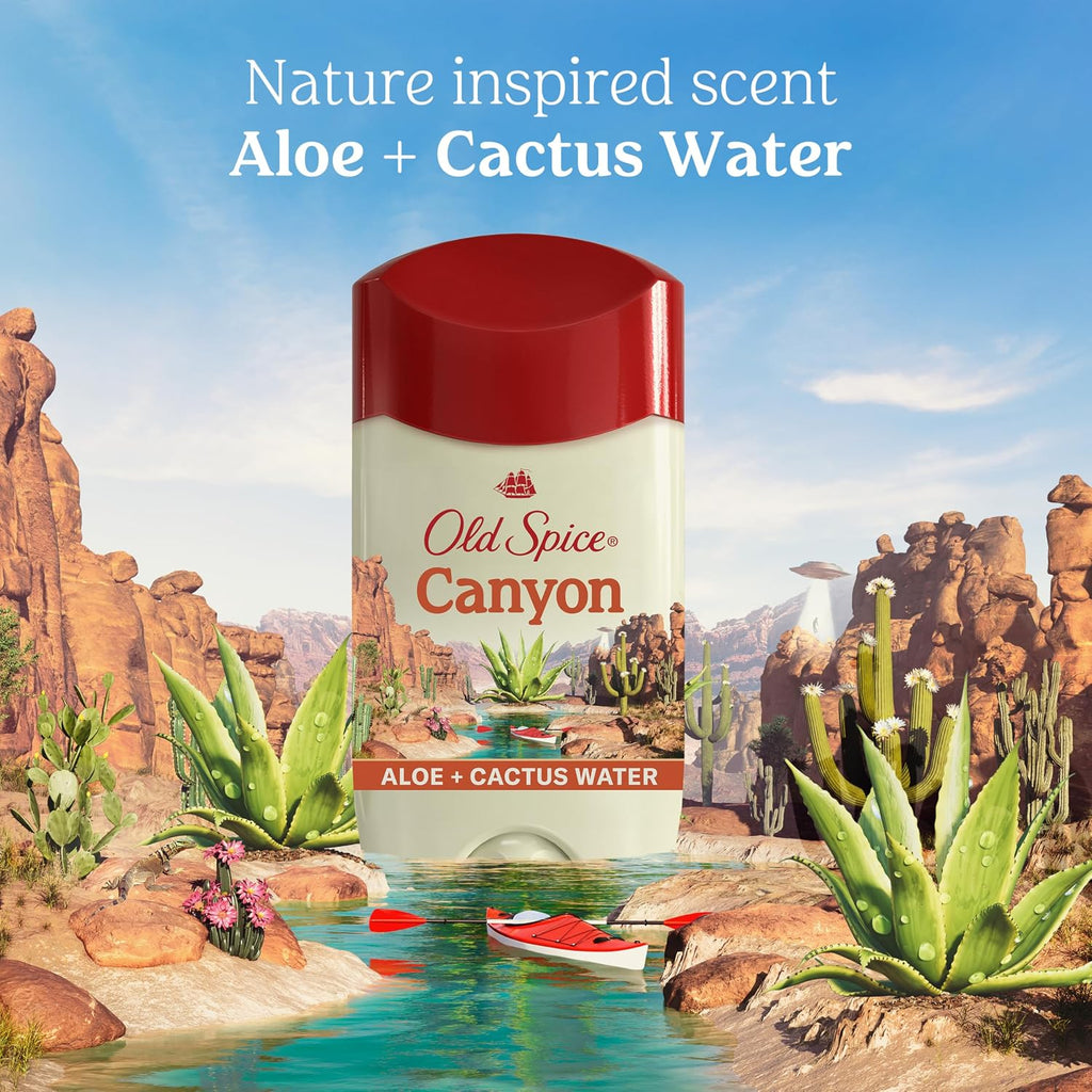 Old Spice Antitranspirante y desodorante Canyon para hombre con alo...