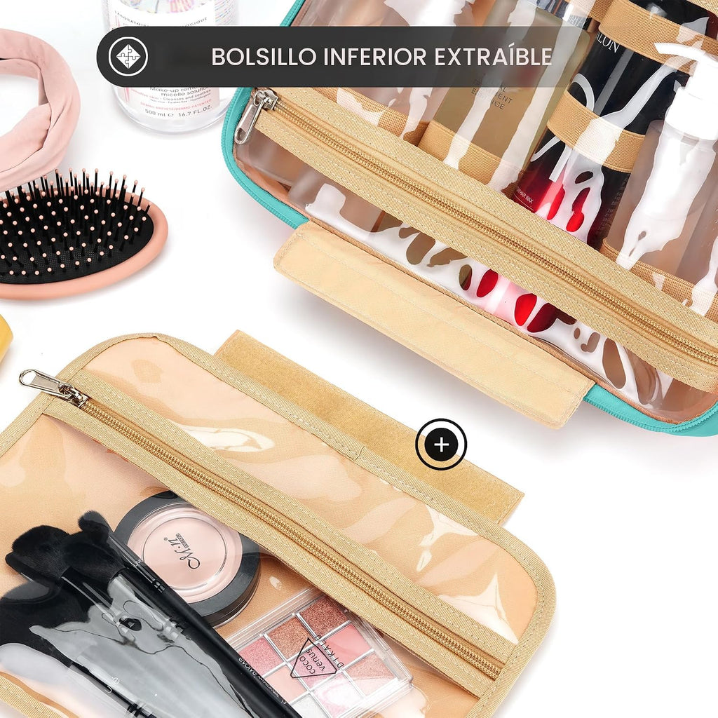 COOSKY Neceser colgante de viaje para mujer, artículos esenciales p...