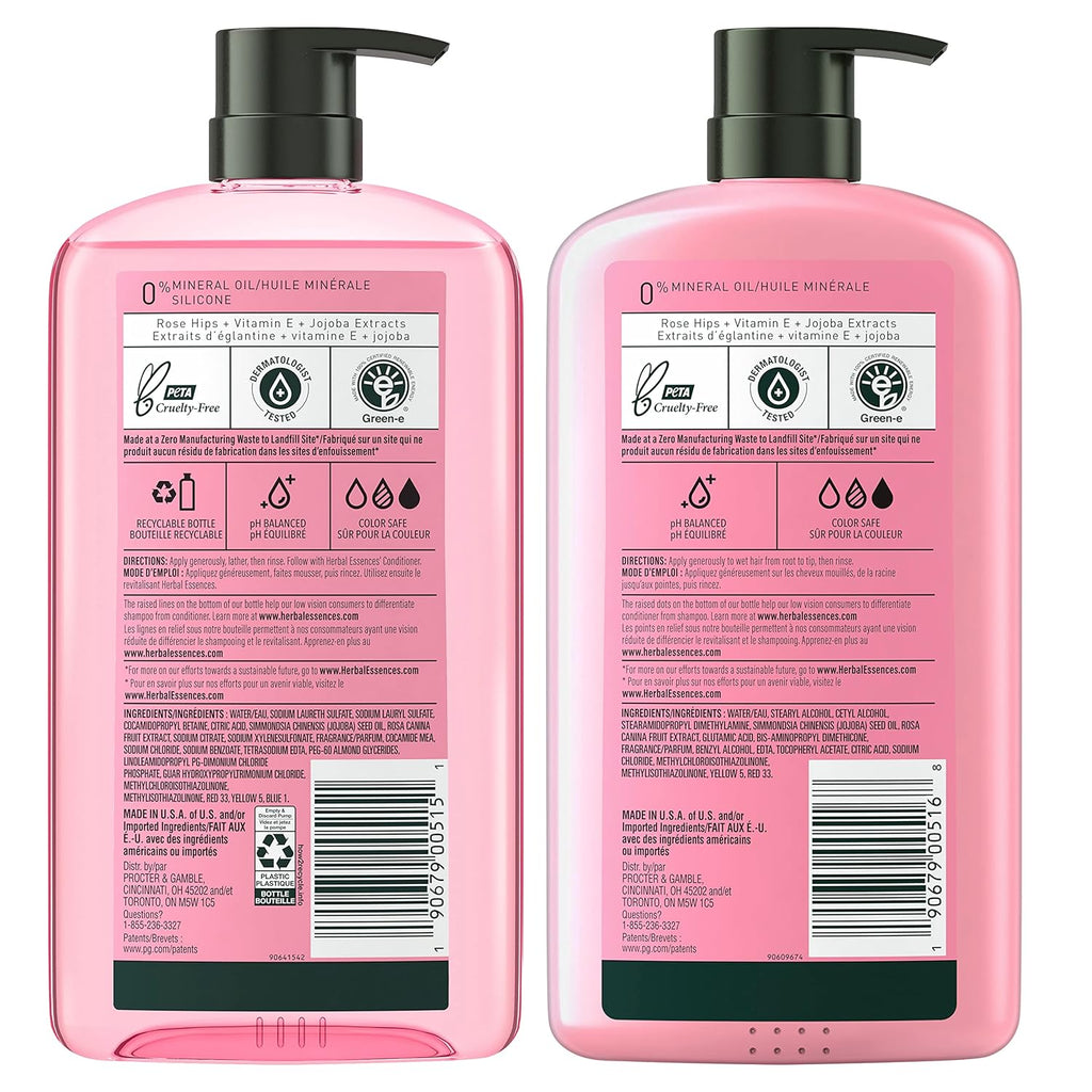 Herbal Essences Juego de champú y acondicionador, rosa mosqueta, co...