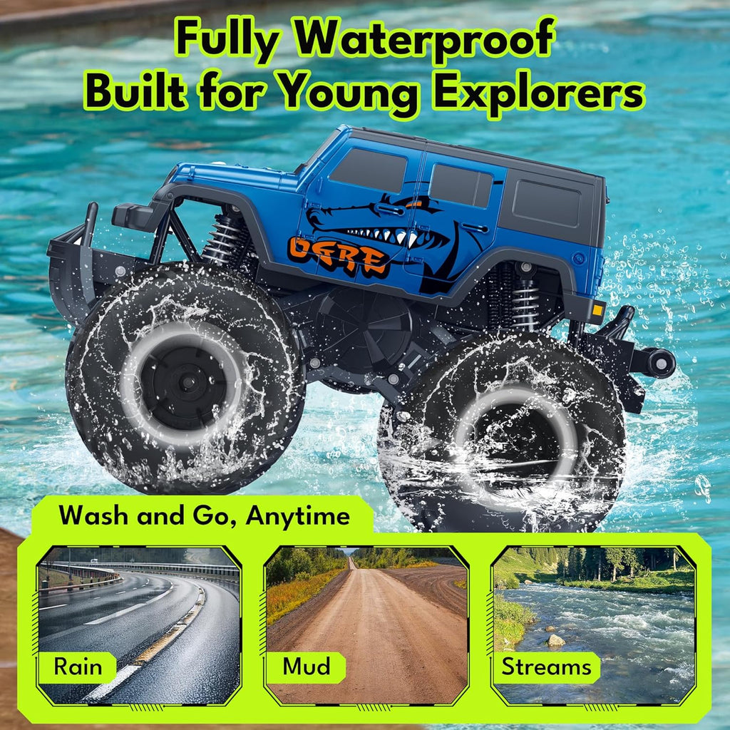 Threeking 1:16 Anfibio SUV Monster Truck All Terrain RC Car Crawler...