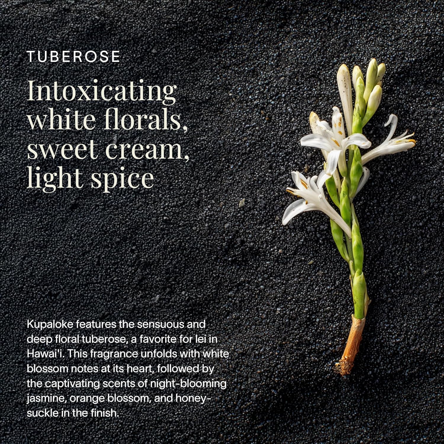 Kupaloke Tuberose - Bruma corporal y capilar de Hawái, perfume para...