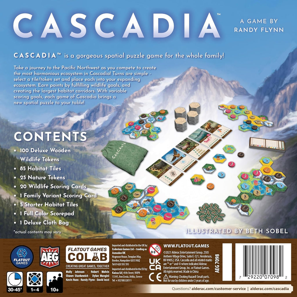 AEG y Flatout Games | Cascadia - Juego de mesa galardonado ambienta...