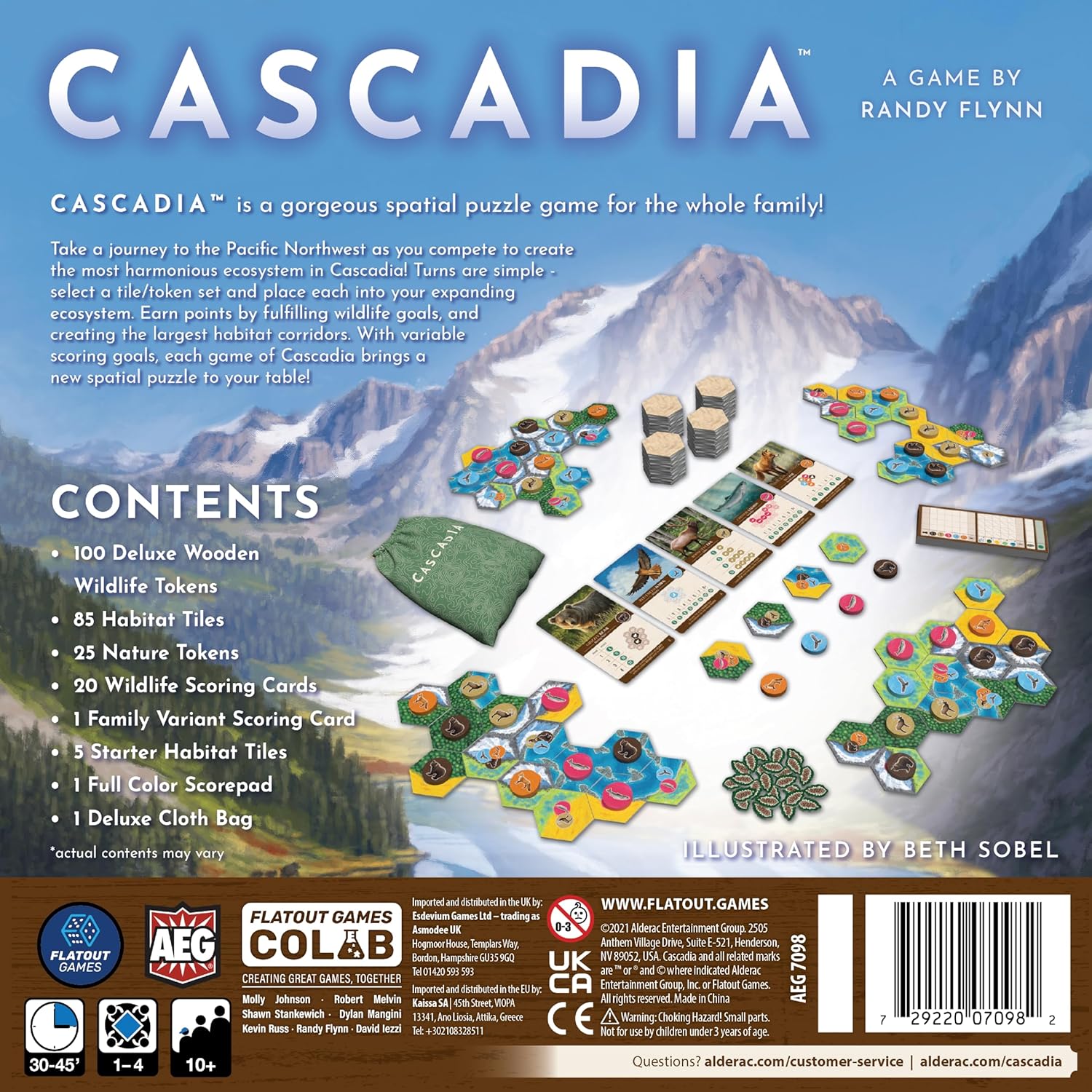 AEG y Flatout Games | Cascadia - Juego de mesa galardonado ambienta...