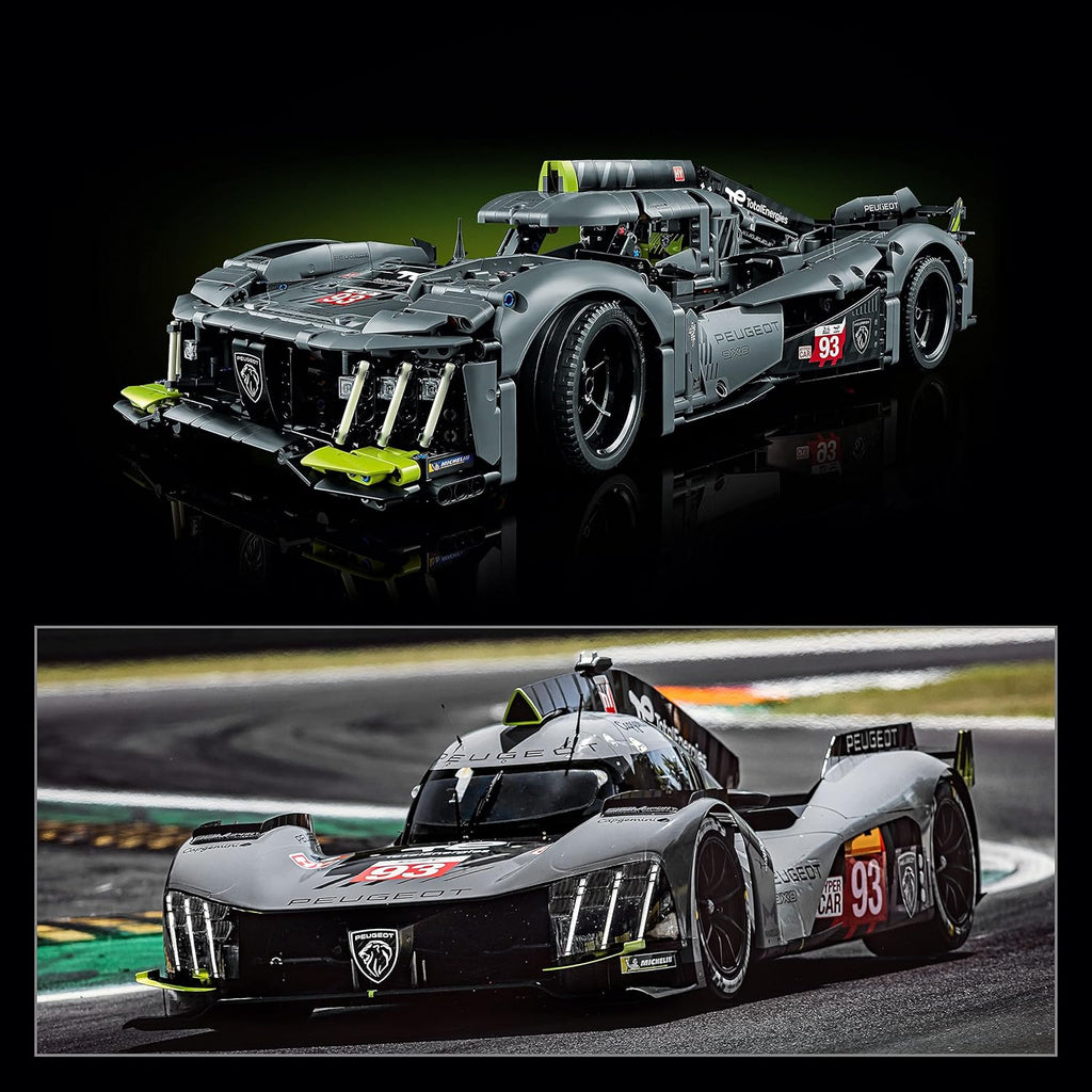 LEGO Technic Peugeot 9X8 24H Le Mans Hybrid Hypercar 42156 - Kit de...