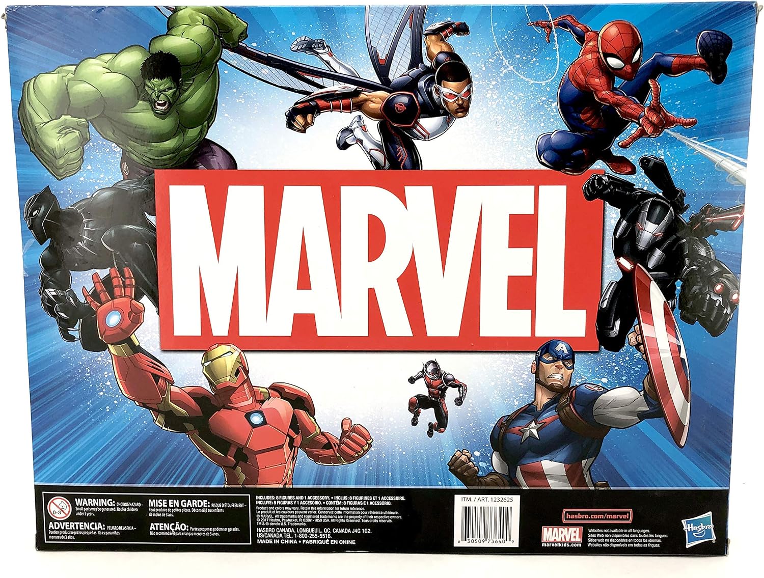 Figuras de acción de Marvel Avengers - Iron Man, Hulk, Black Panthe...