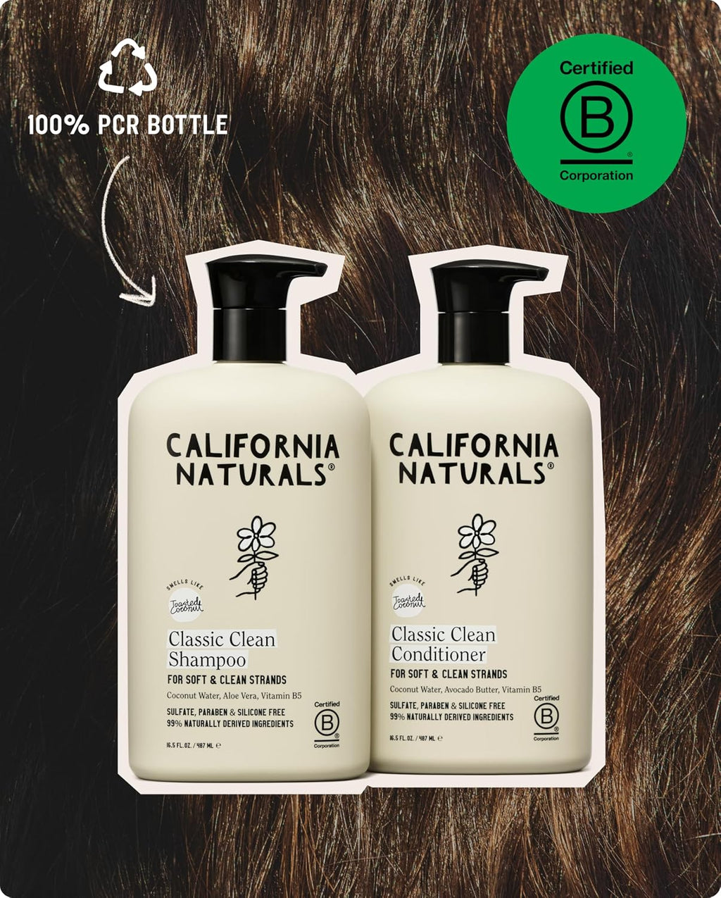 California Naturals - Champú y acondicionador de coco, natural, veg...