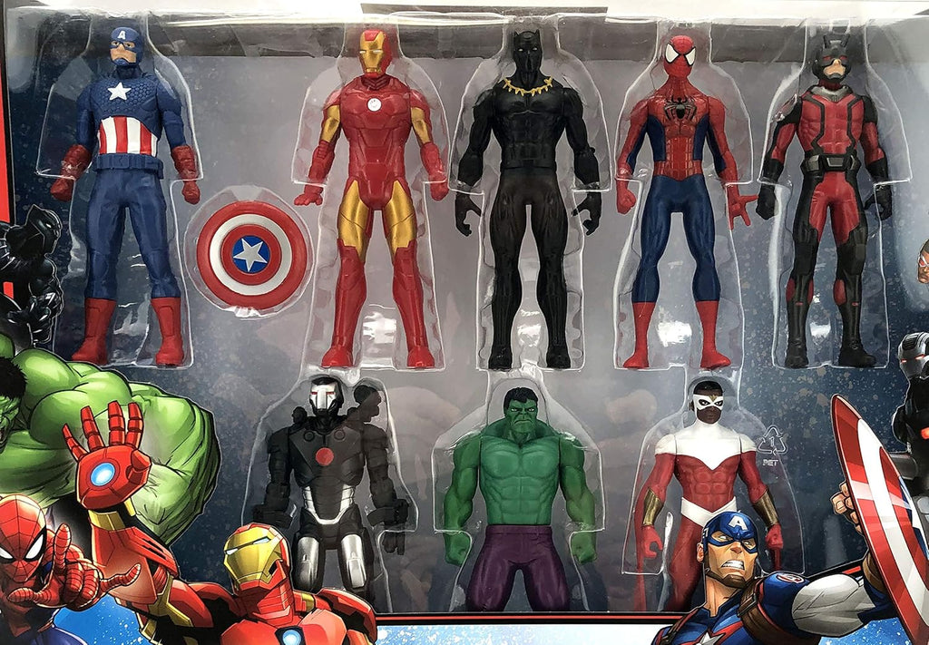 Figuras de acción de Marvel Avengers - Iron Man, Hulk, Black Panthe...