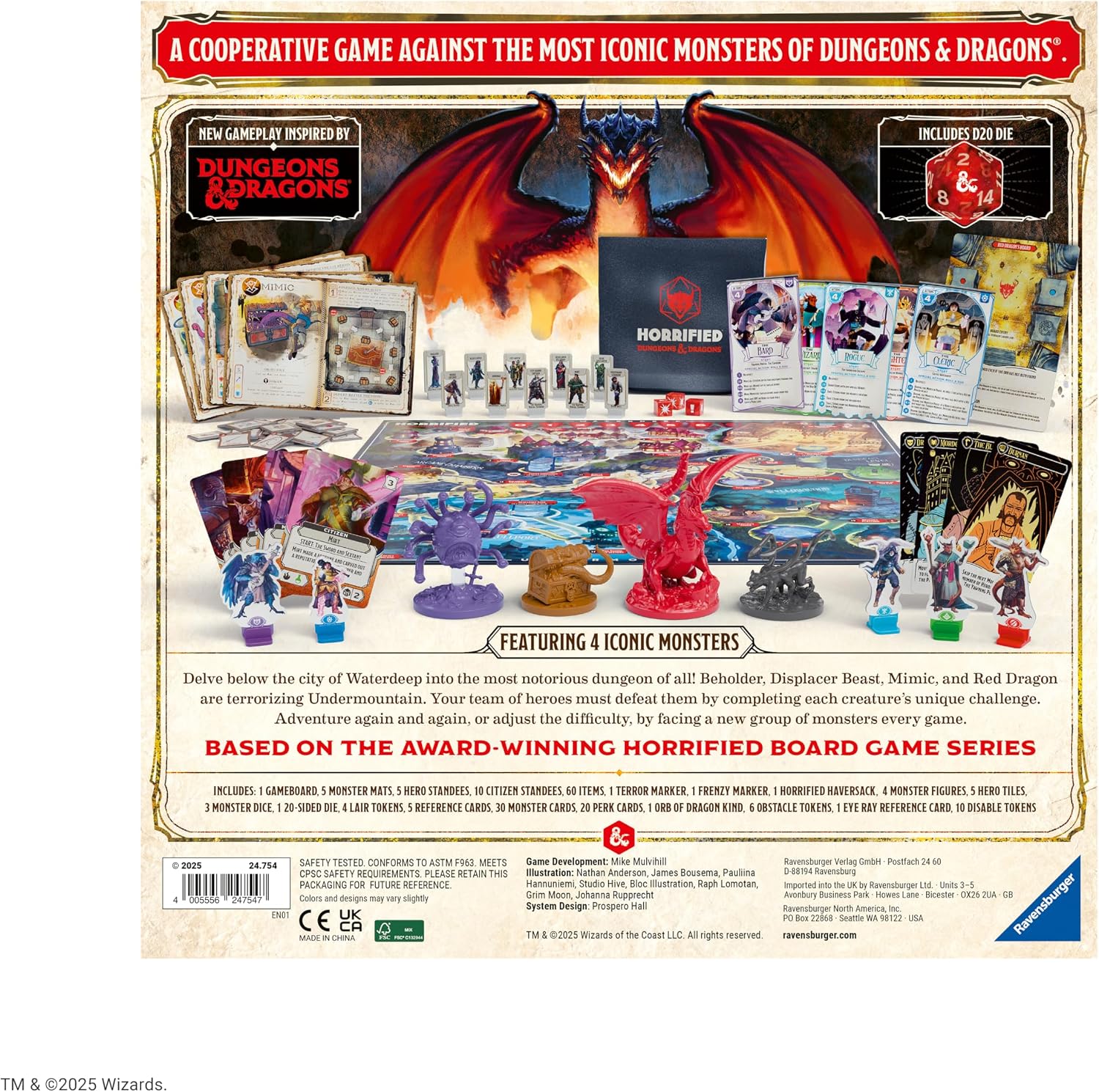 Ravensburger Horrified Games \u2013 Juegos de mesa de Dungeons &amp...