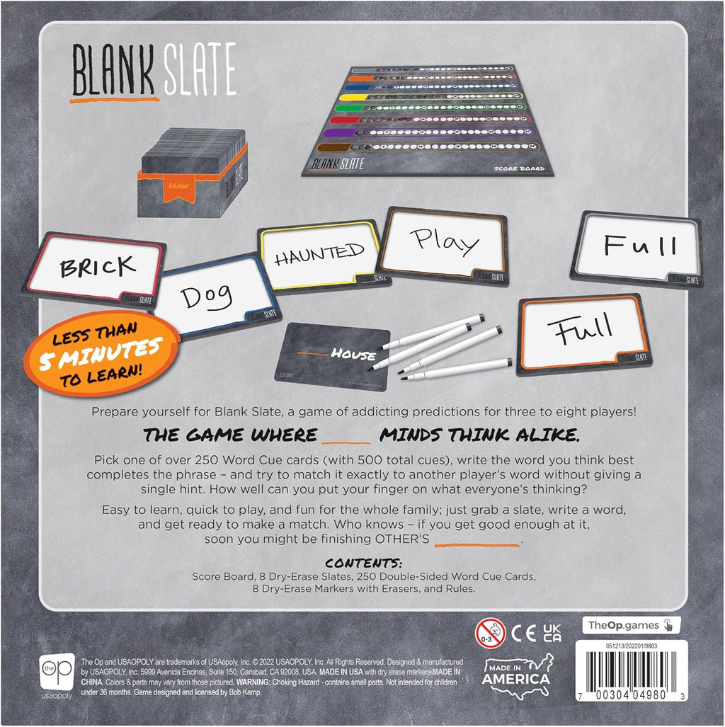 USAOPOLY BLANK SLATE, donde las grandes mentes piensan igual, diver...
