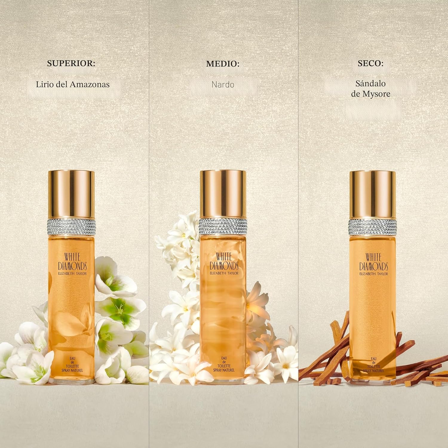 Elizabeth Taylor White Diamonds Perfume para mujer, fragancia flora...
