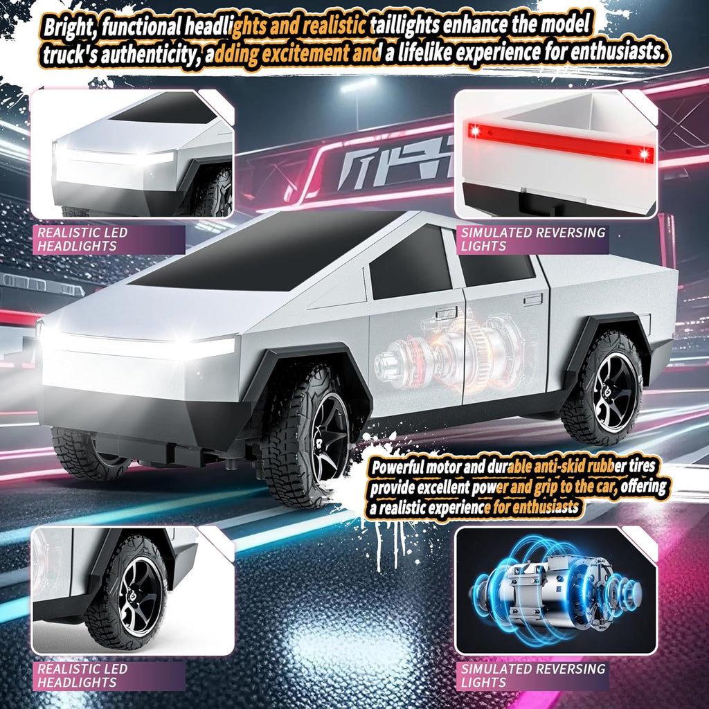 Vefercen Juguetes de automóvil a control remoto, camión RC todo ter...