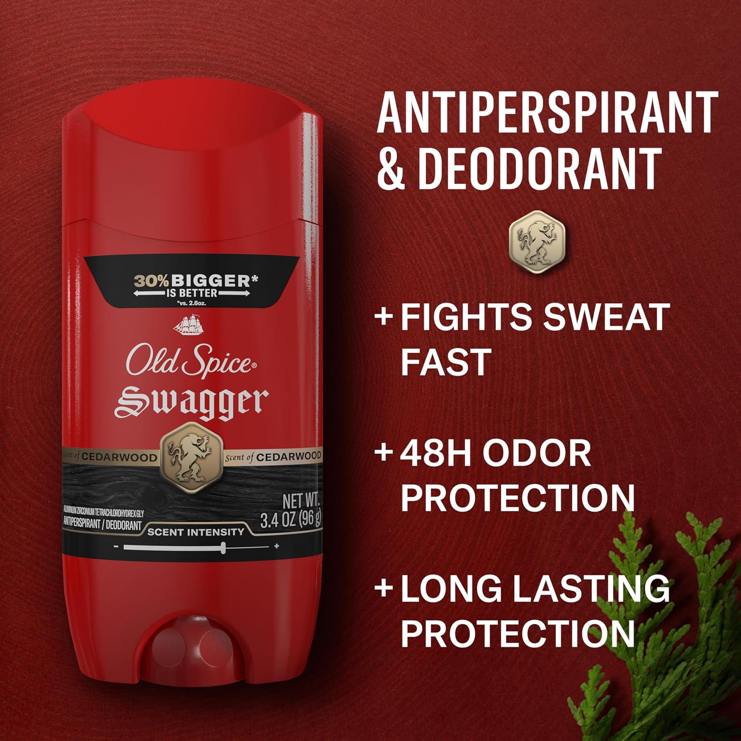 Old Spice Desodorante antitranspirante para hombres, protección 24\...
