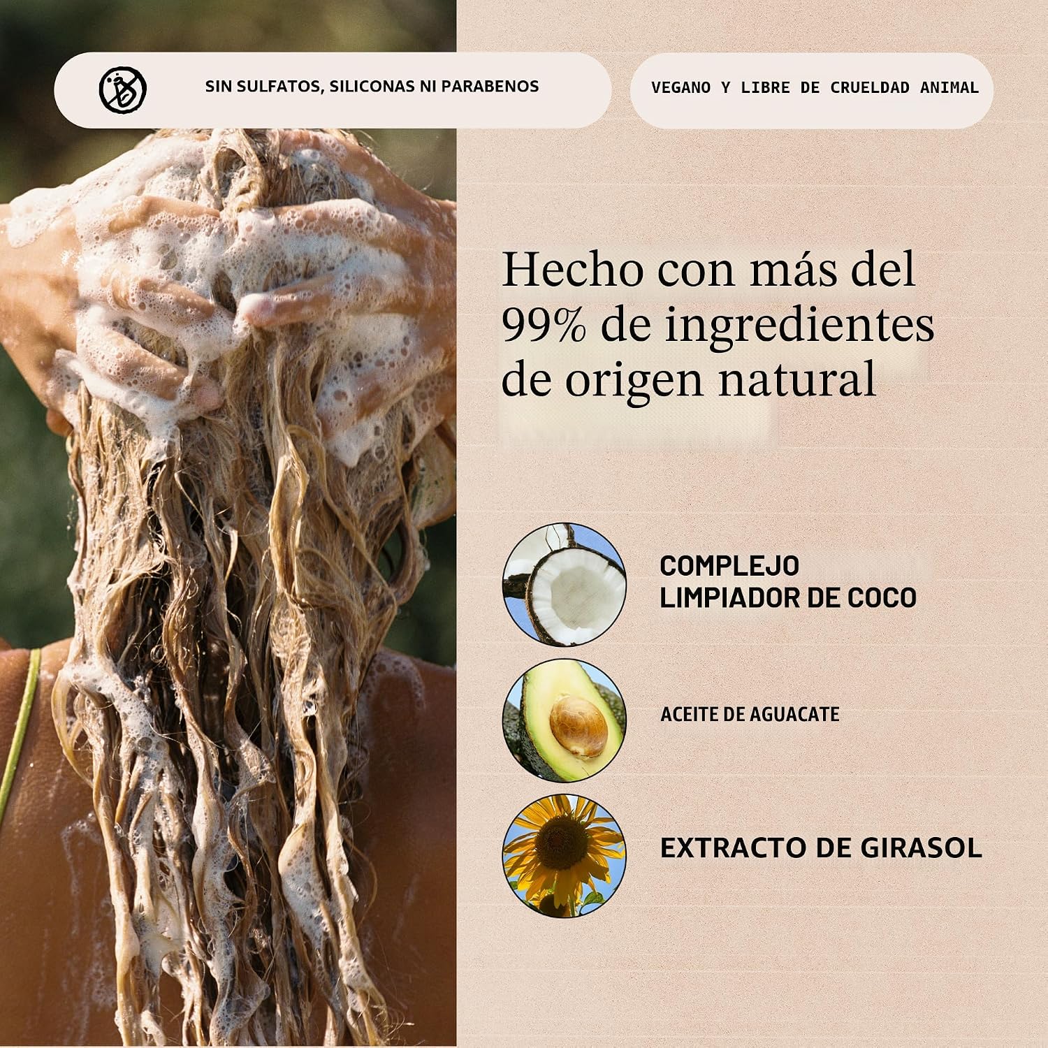 California Naturals - Champú y acondicionador de coco, natural, veg...