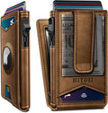 miyozi Airtag - Cartera para hombre con clip para dinero, 9 tarjeta...