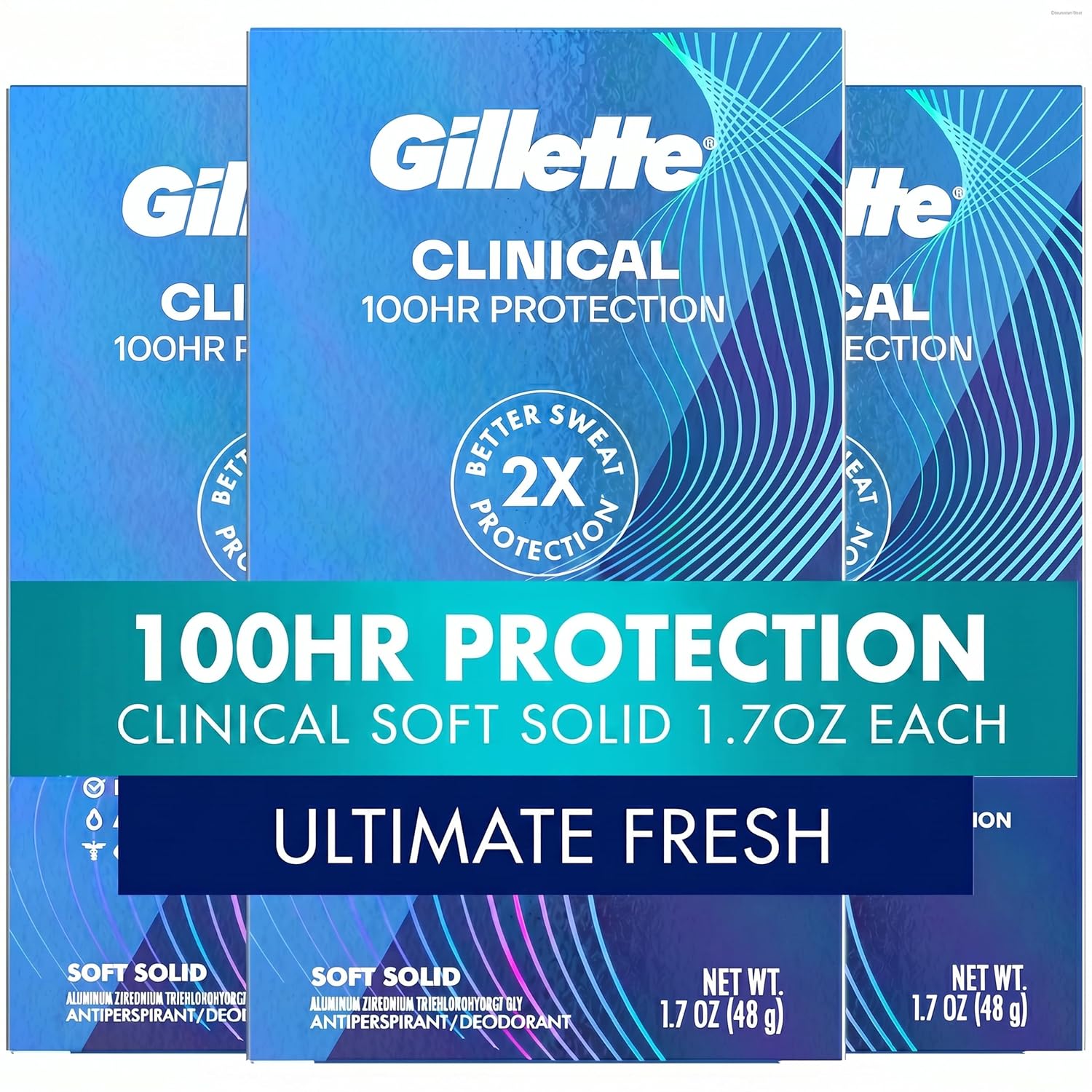 Gillette Antitranspirante clínico y desodorante para hombres, prote...