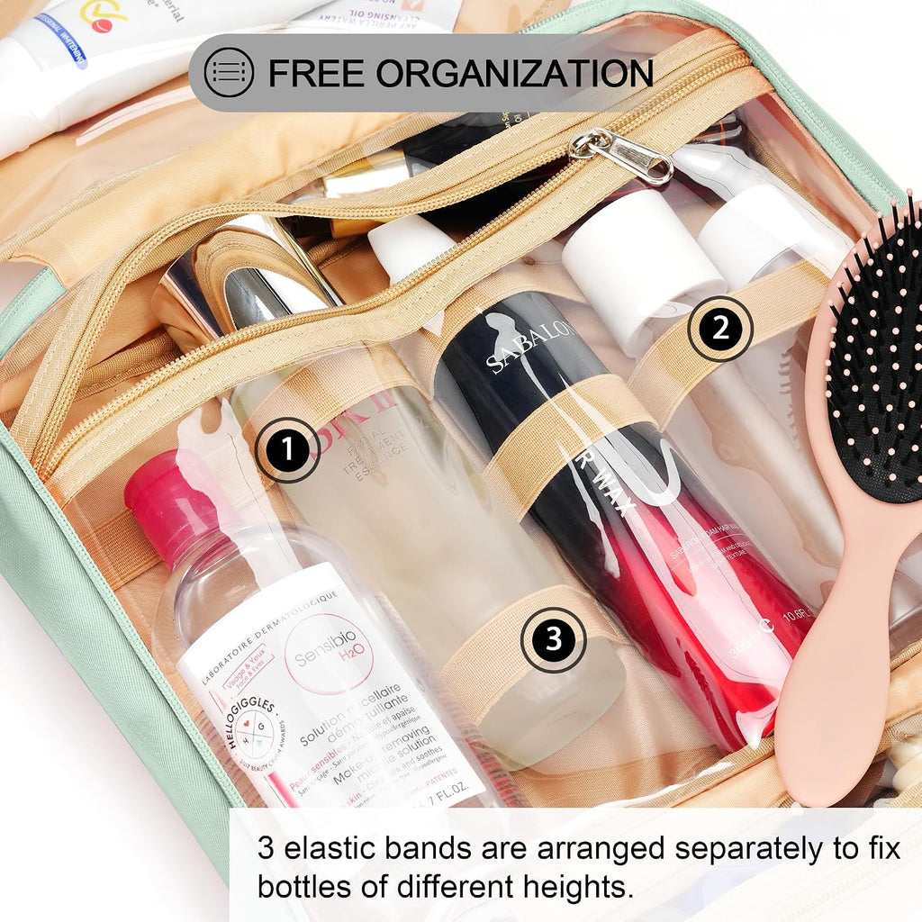 COOSKY Neceser colgante de viaje para mujeres y hombres, con 6 fund...