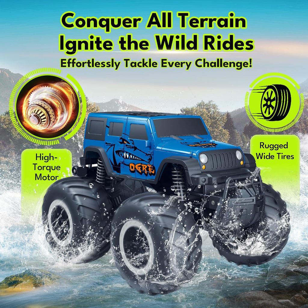 Threeking 1:16 Anfibio SUV Monster Truck All Terrain RC Car Crawler...