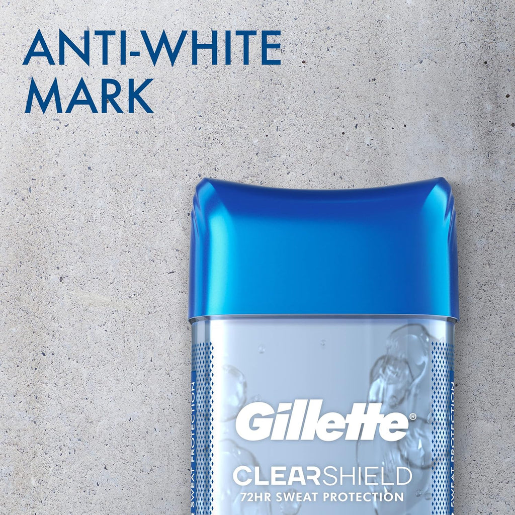 Gillette Gel transparente antitranspirante\/desodorante (paquete de 6)